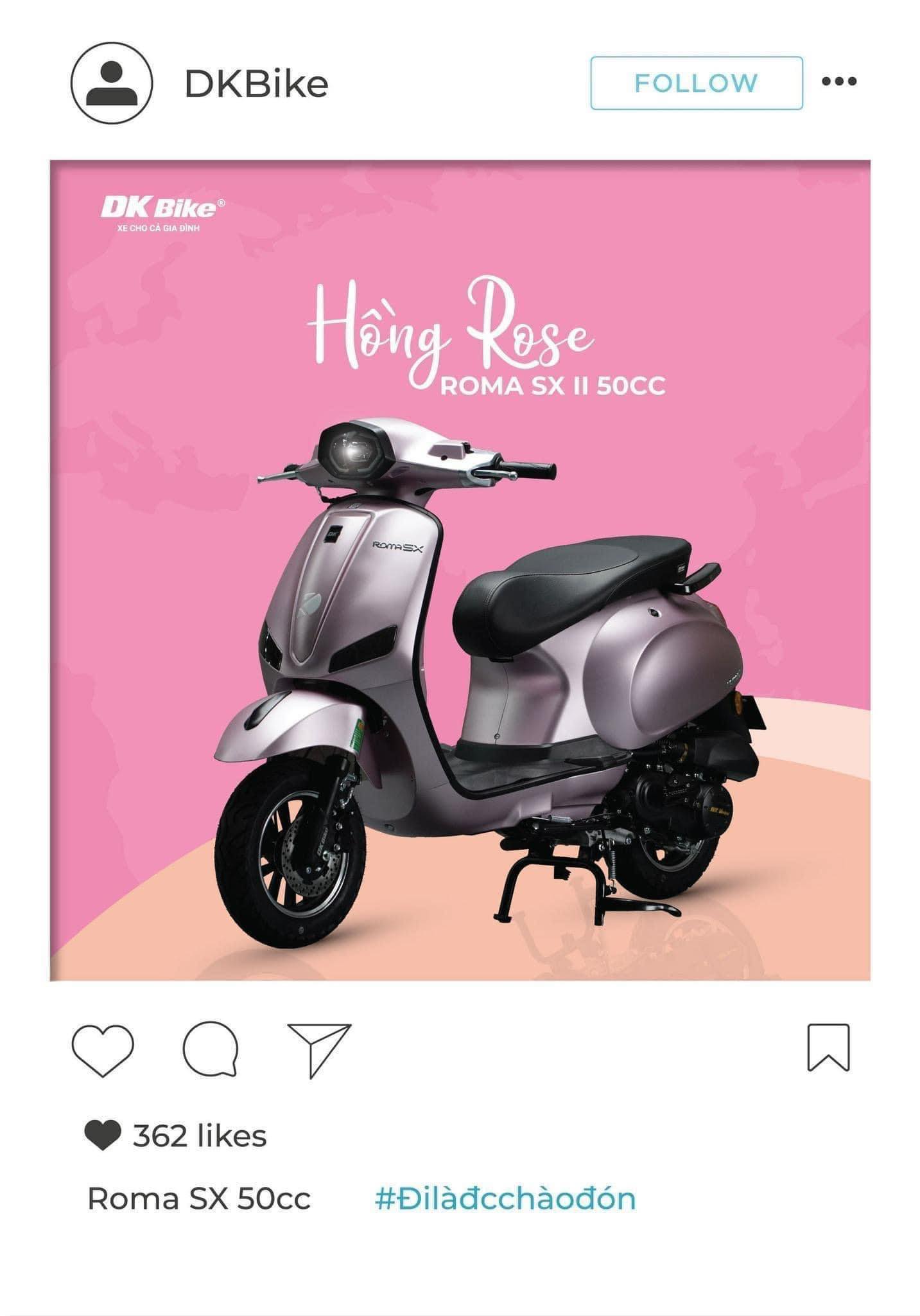 Xe ga 50cc DK Bike Roma SX ( Đèn Kim Cương )